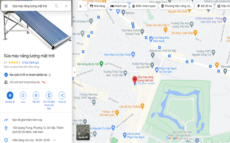 bản đồ chỉ đường sửa máy năng lượng